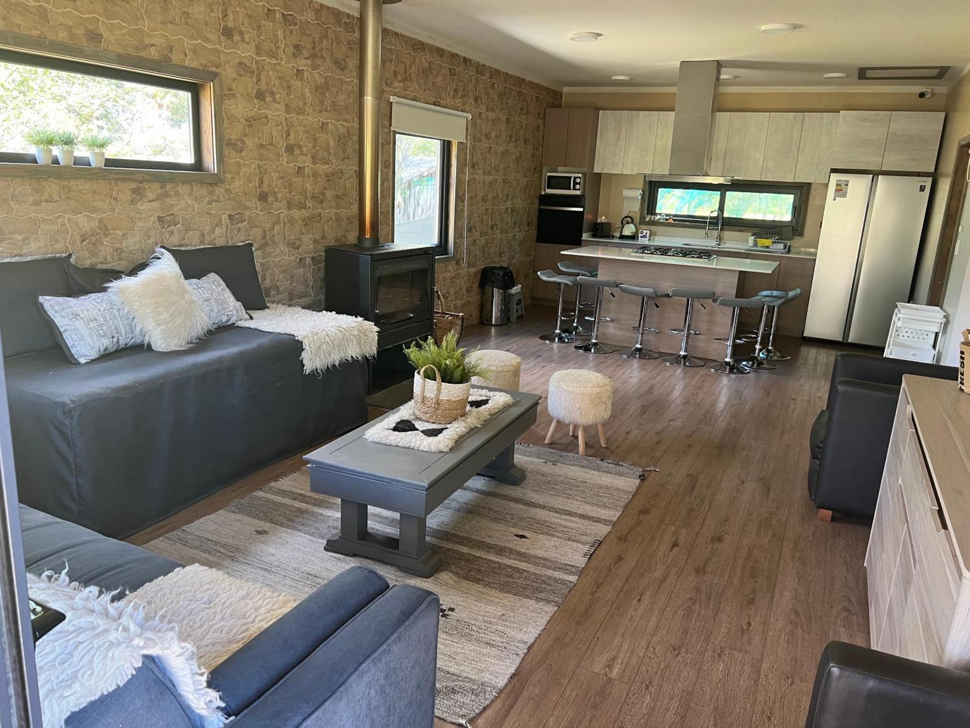 Amplia Casa 8pers 3piezas Full Wifi Starlink Chalé Malalcahuello